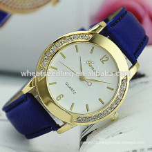 hot sale leather geneva watches,cheap women watches